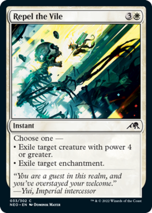 Repel the Vile - Kamigawa: Neon Dynasty - English - NM - MTG