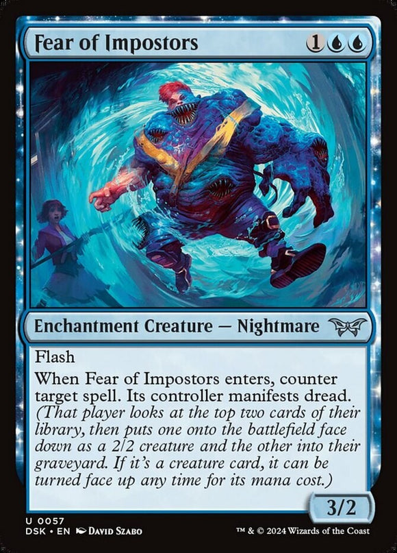 Fear of Impostors - Duskmourn: House of Horror - English - NM - MTG