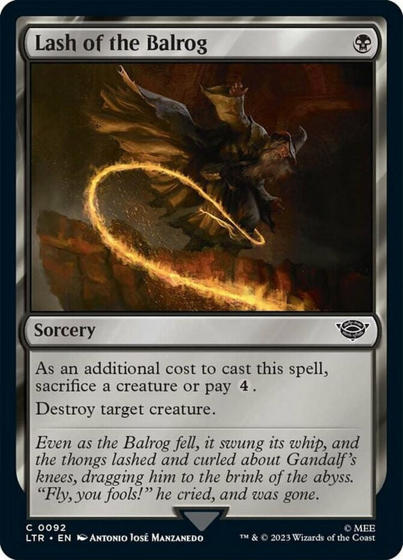 Lash of the Balrog - Lord of the Rings - English - NM - MTG