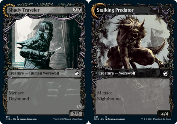 Shady Traveler // Stalking Predator - Showcase - Innistrad: Midnight Hunt - Engl