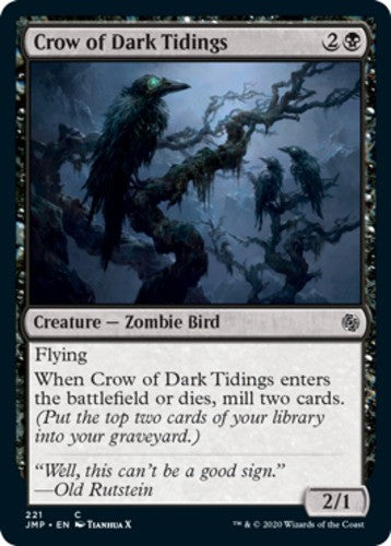 Crow of Dark Tidings - Jumpstart - English - NM - MTG