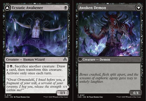 Ecstatic Awakener // Awoken Demon - Innistrad Remastered - English - NM - MTG