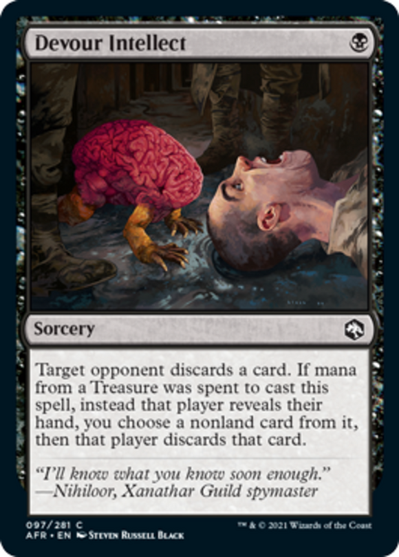 Devour Intellect - Forgotten Realms - English - NM - MTG