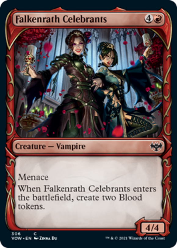 Falkenrath Celebrants - Showcase - Innistrad: Crimson Vow - English - NM - MTG