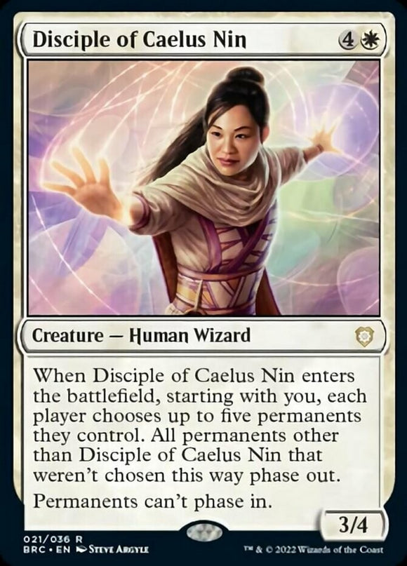 Disciple of Caelus Nin - Commander: The Brothers' War - English - NM - MTG