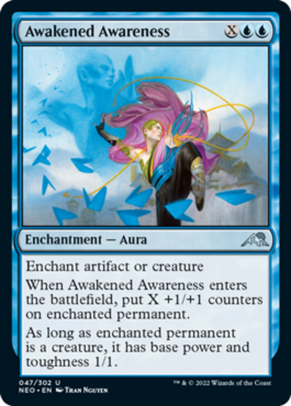 Awakened Awareness - Kamigawa: Neon Dynasty - English - NM - MTG
