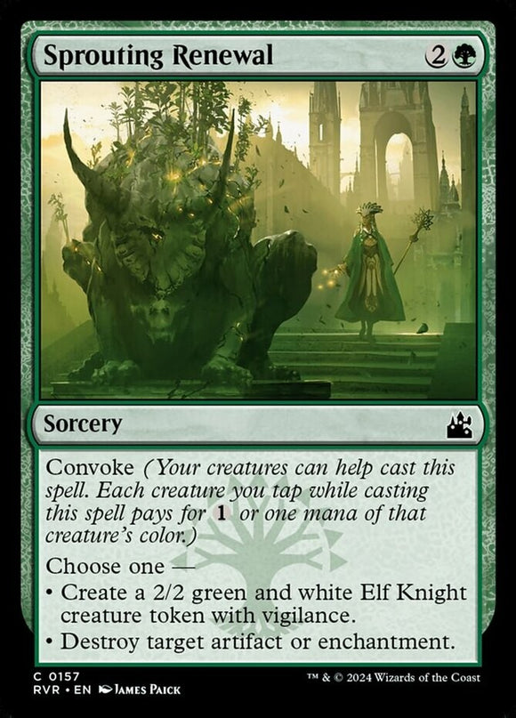 Sprouting Renewal - Ravnica Remastered - English - NM - MTG