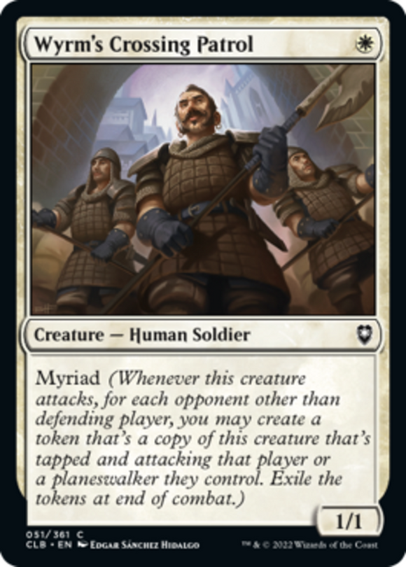 Wyrm's Crossing Patrol - Battle for Baldur's Gate - English - NM - MTG