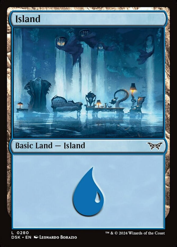 Island (0280) - Duskmourn: House of Horror - English - NM - MTG