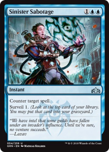 Sinister Sabotage - Guilds of Ravnica - English - NM - MTG