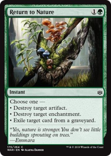 Return to Nature - War Of The Spark - English - NM - MTG