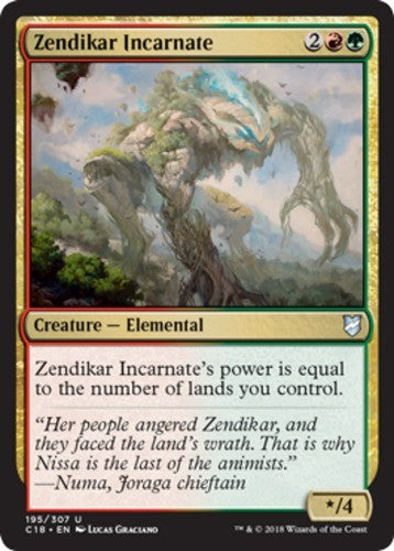 Zendikar Incarnate - Commander 2018 - English - NM - MTG
