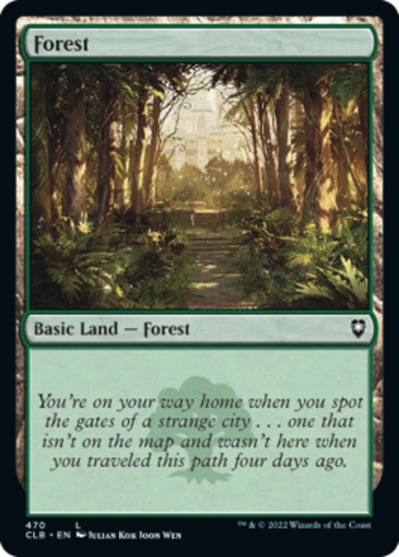 Forest (470) - Battle for Baldur's Gate - English - NM - MTG
