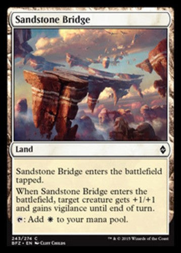 Sandstone Bridge - Battle for Zendikar - English - NM - MTG