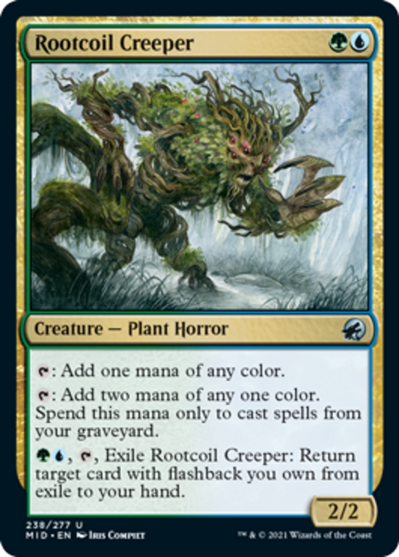 Rootcoil Creeper - Innistrad: Midnight Hunt - English - NM - MTG