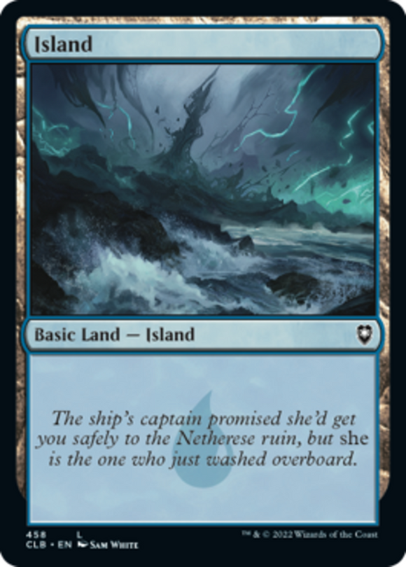 Island (458) - Battle for Baldur's Gate - English - NM - MTG