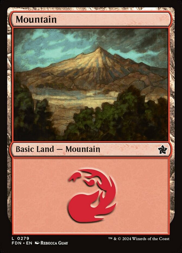 Mountain (0279) - Foundations - English - NM - MTG