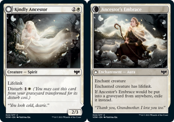 Kindly Ancestor // Ancestor's Embrace - Innistrad: Crimson Vow - English - NM -