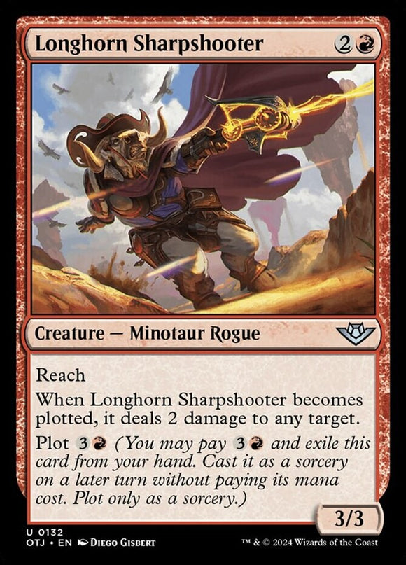 Longhorn Sharpshooter - Outlaws of Thunder Junction - English - NM - MTG