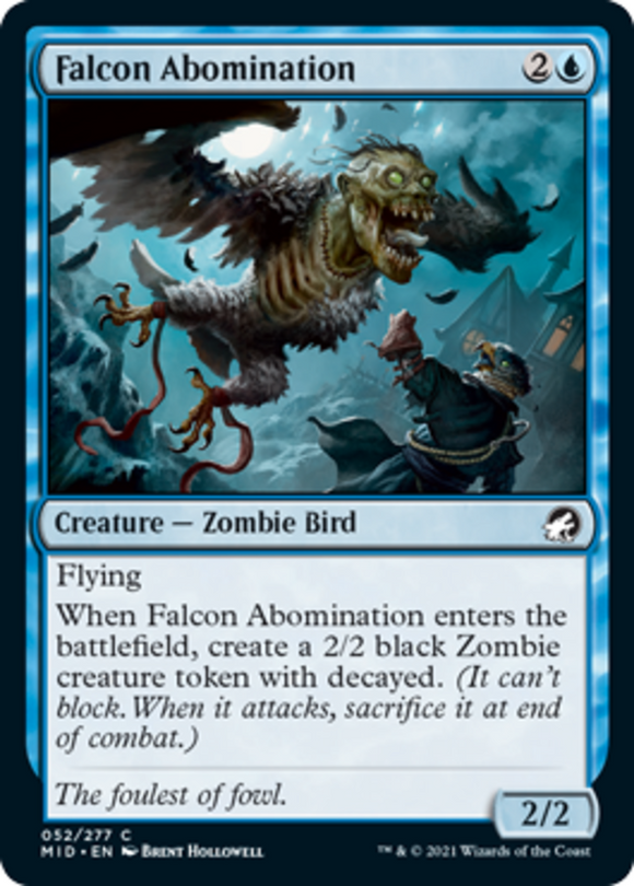 Falcon Abomination - Innistrad: Midnight Hunt - English - NM - MTG