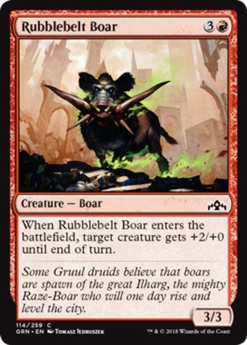 Rubblebelt Boar - Guilds of Ravnica - English - NM - MTG