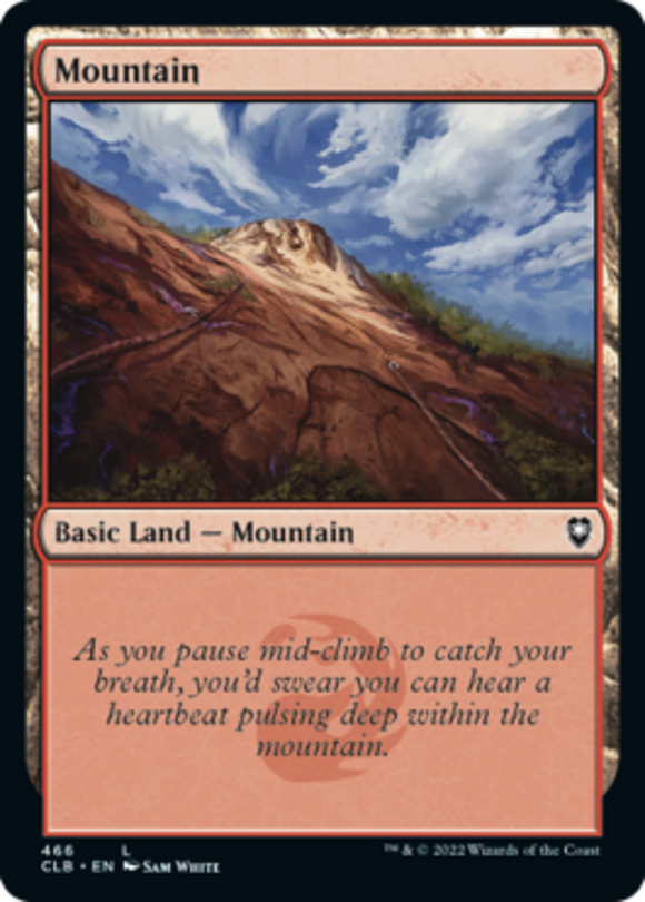 Mountain (466) - Battle for Baldur's Gate - English - NM - MTG