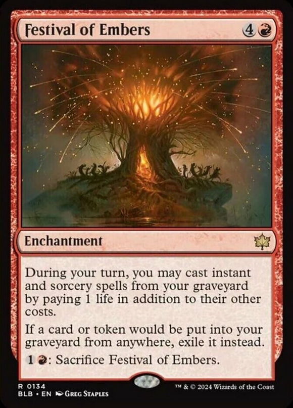 Festival of Embers - Bloomburrow - English - NM - MTG
