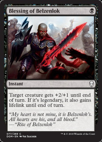 Blessing of Belzenlok - Dominaria - English - NM - MTG