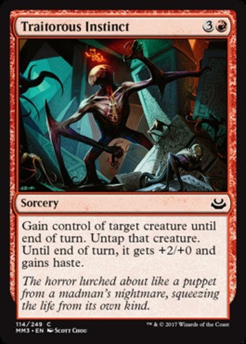 Traitorous Instinct - Modern Masters 2017 - English - NM - MTG
