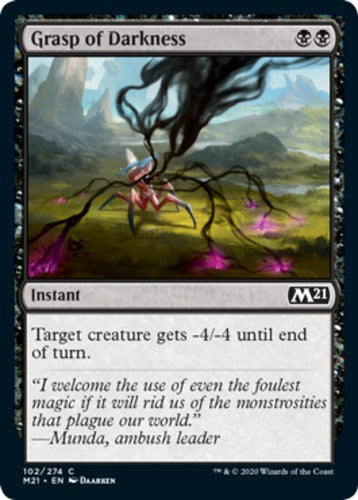 Grasp of Darkness - Core Set 2021 (M21) - English - NM - MTG