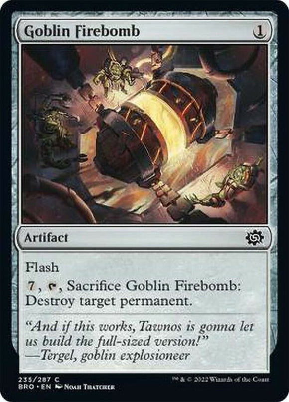 Goblin Firebomb - The Brothers' War - English - NM - MTG