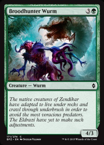 Broodhunter Wurm - Battle for Zendikar - English - NM - MTG