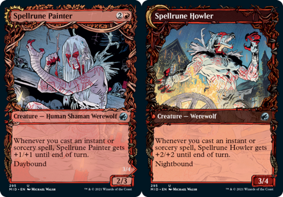 Spellrune Painter // Spellrune Howler - Showcase - Innistrad: Midnight Hunt - En
