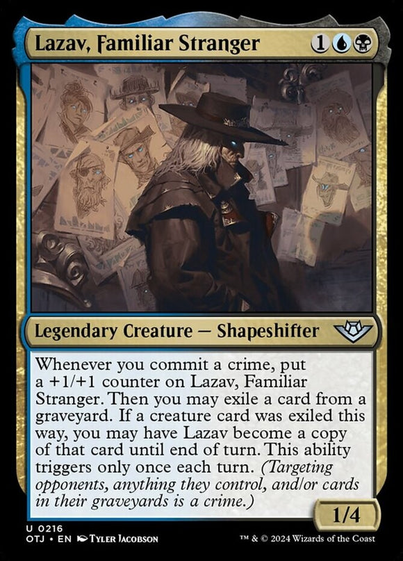 Lazav, Familiar Stranger - Outlaws of Thunder Junction - English - NM - MTG