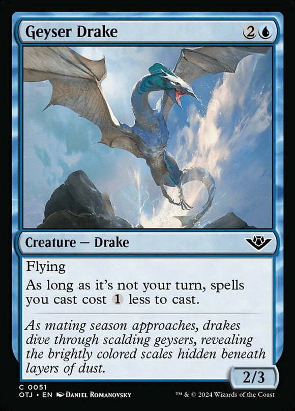 Geyser Drake - Outlaws of Thunder Junction - English - NM - MTG
