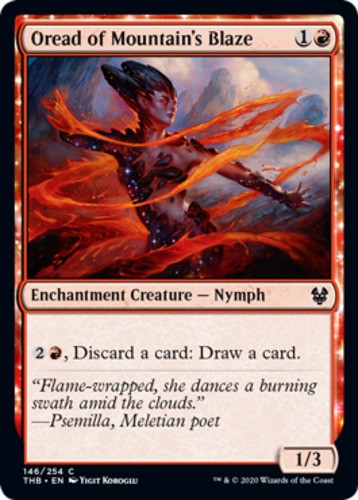 Oread of Mountain's Blaze - Theros Beyond Death - English - NM - MTG
