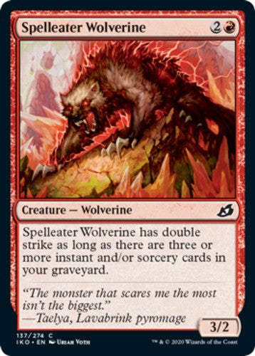 Spelleater Wolverine - Ikoria: Lair of Behemoths - English - NM - MTG
