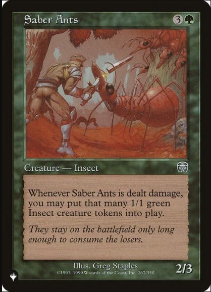 Saber Ants - The List - The List - English - NM - MTG