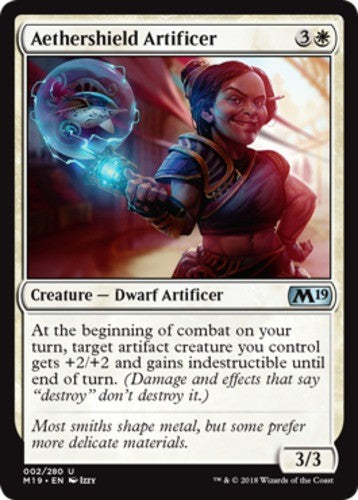 Aethershield Artificer - Core Set 2019 (M19) - English - NM - MTG