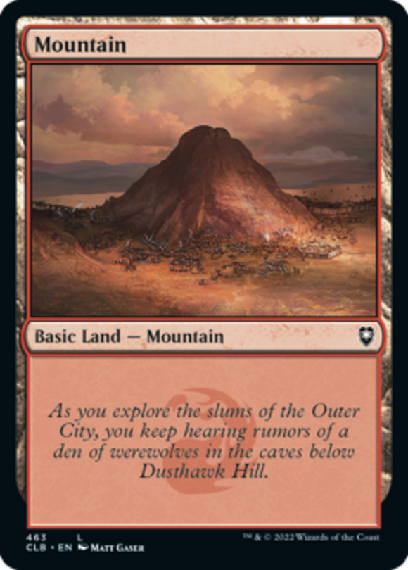 Mountain (463) - Battle for Baldur's Gate - English - NM - MTG