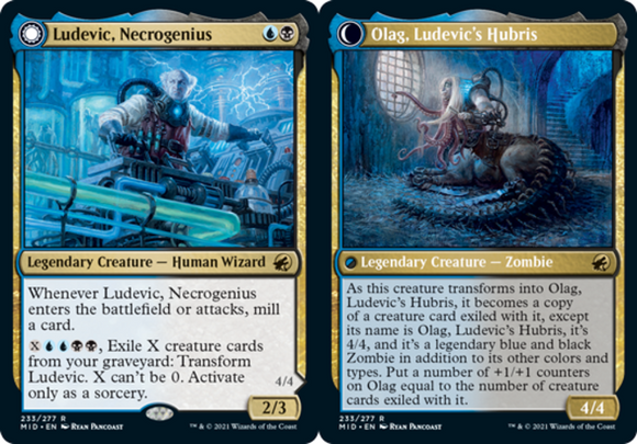 Ludevic, Necrogenius // Olag, Ludevic's Hubris - Innistrad: Midnight Hunt - Engl
