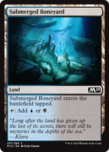 Submerged Boneyard - Core Set 2019 (M19) - English - NM - MTG