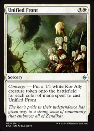 Unified Front - Battle for Zendikar - English - NM - MTG
