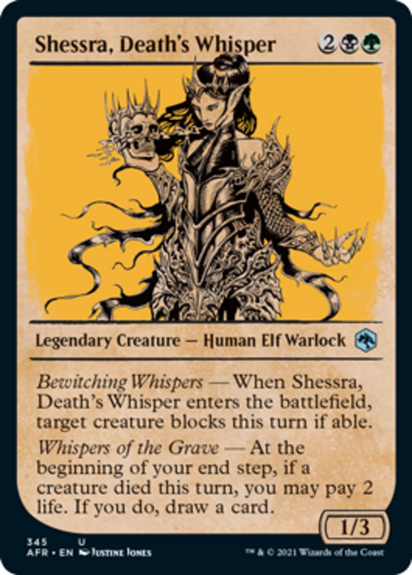 Shessra, Death's Whisper - Showcase - Forgotten Realms - English - NM - MTG