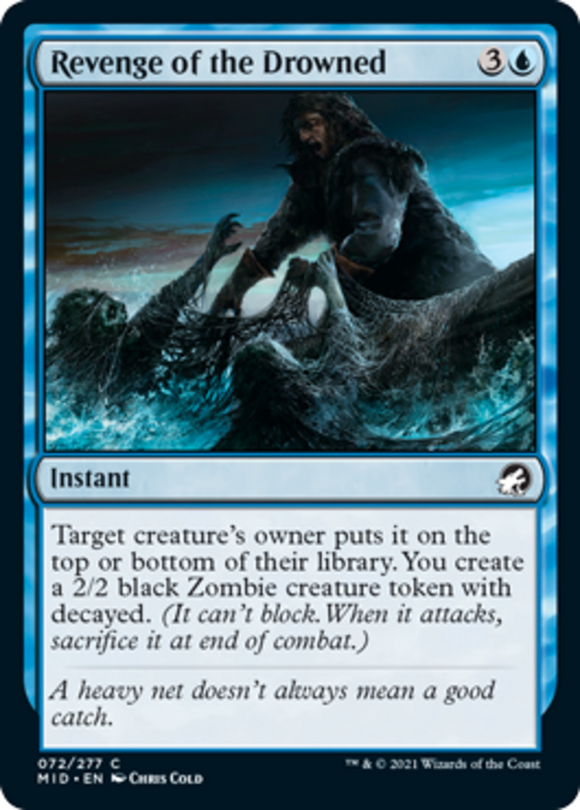 Revenge of the Drowned - Innistrad: Midnight Hunt - English - NM - MTG