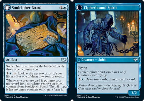 Soulcipher Board // Cipherbound Spirit - Innistrad: Crimson Vow - English - NM -