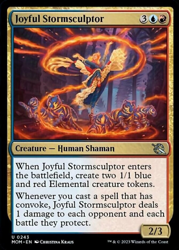Joyful Stormsculptor - March of the Machines - English - NM - MTG