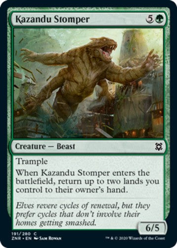 Kazandu Stomper - Zendikar Rising - English - NM - MTG