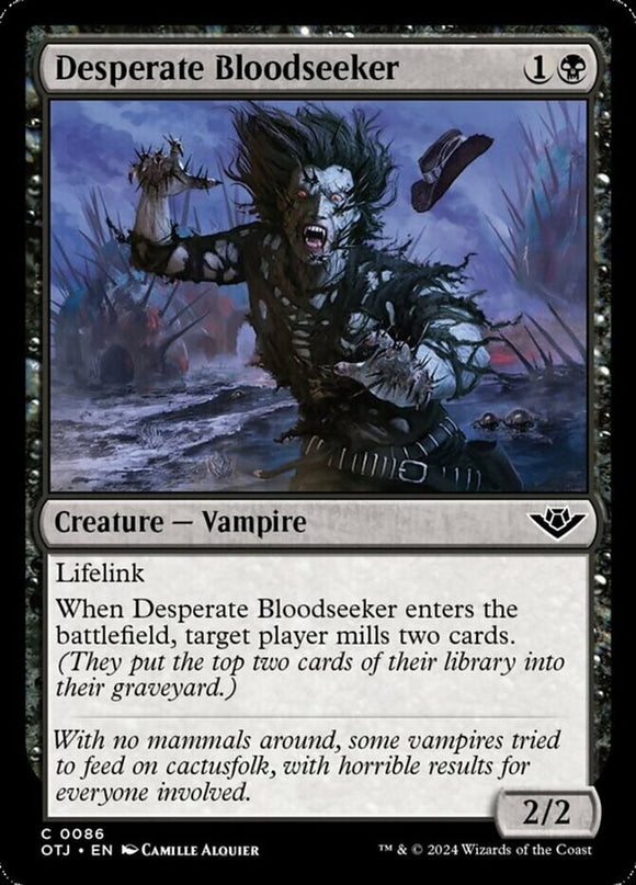 Desperate Bloodseeker - Outlaws of Thunder Junction - English - NM - MTG