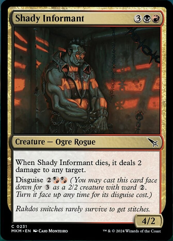Shady Informant - Murders at Karlov Manor - English - NM - MTG